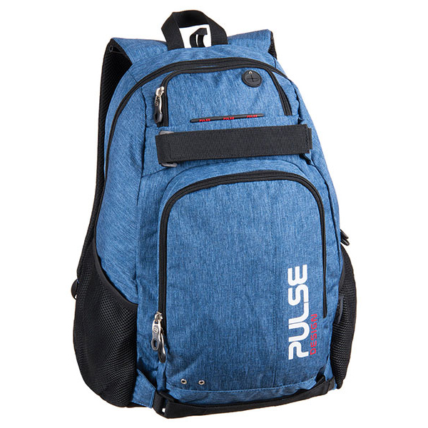 Pulse batoh na laptop a skateboard Scate modrý