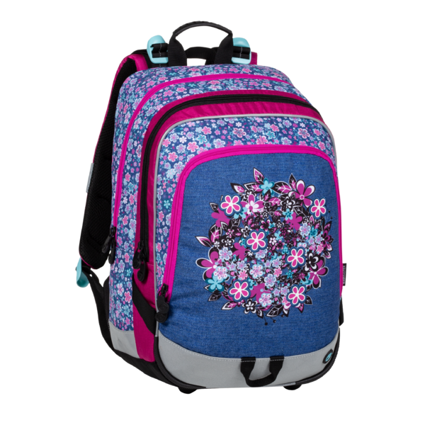 Školní batoh pro prvňáčky ALFA 20 A BLUE/PINK/WHITE