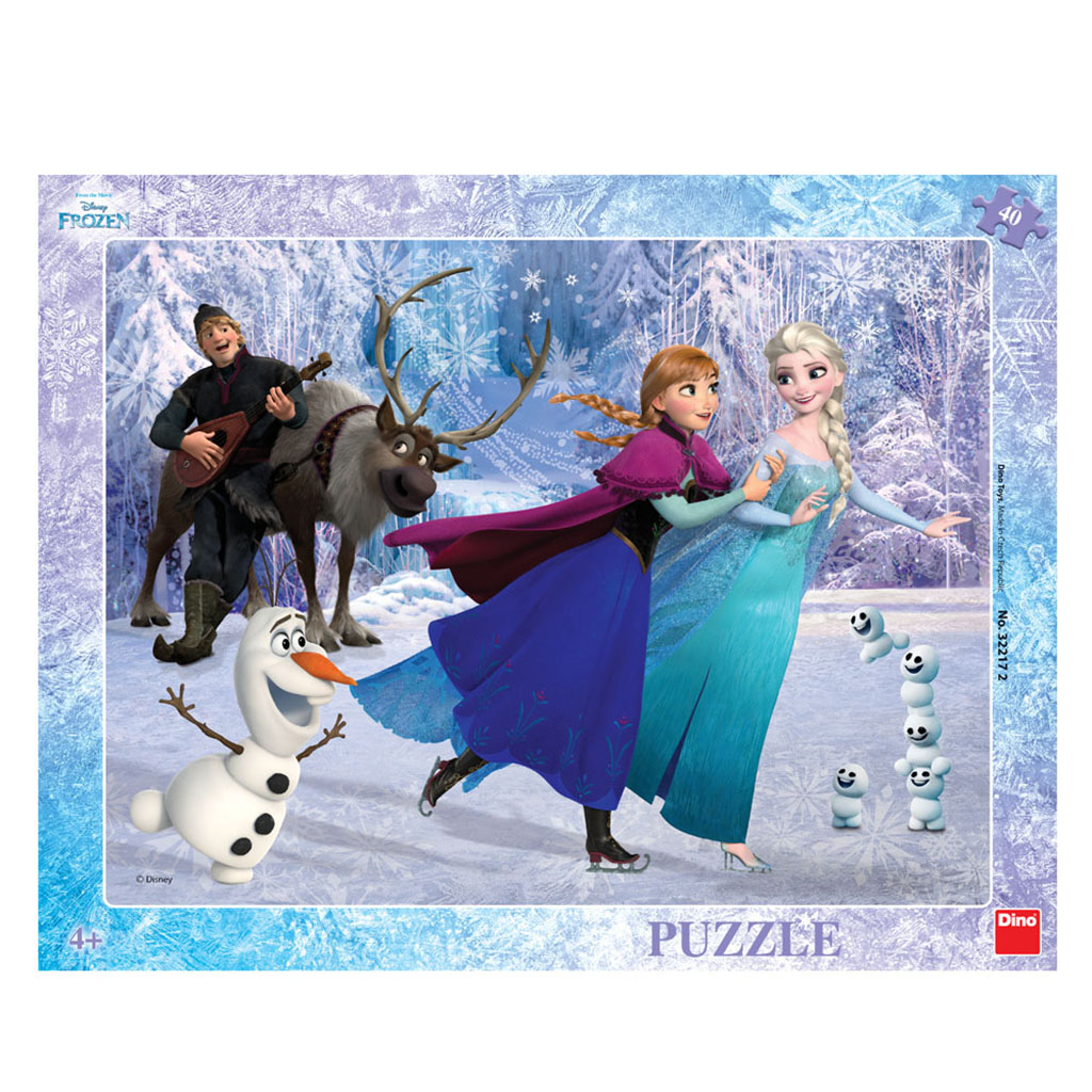 Frozen: na bruslích 40 deskové puzzle