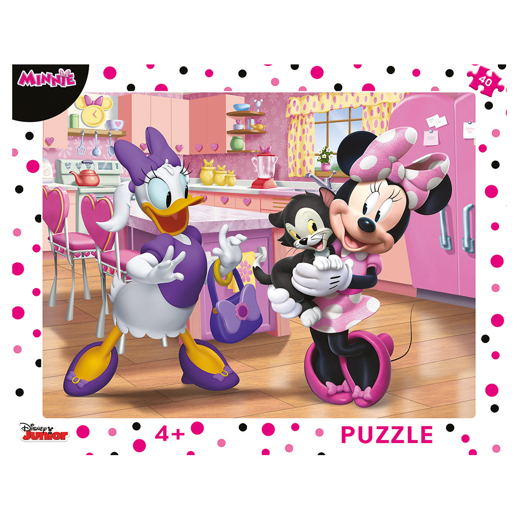 Růžová Minnie 40 deskové puzzle