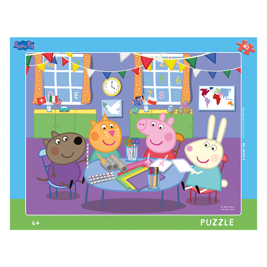 Peppa pig:ve školce 40 deskové puzzle