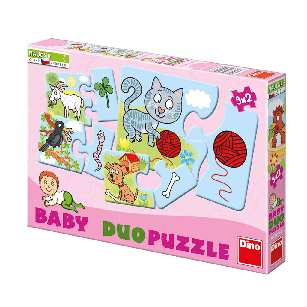 Zvířátka 9x2 baby puzzle
