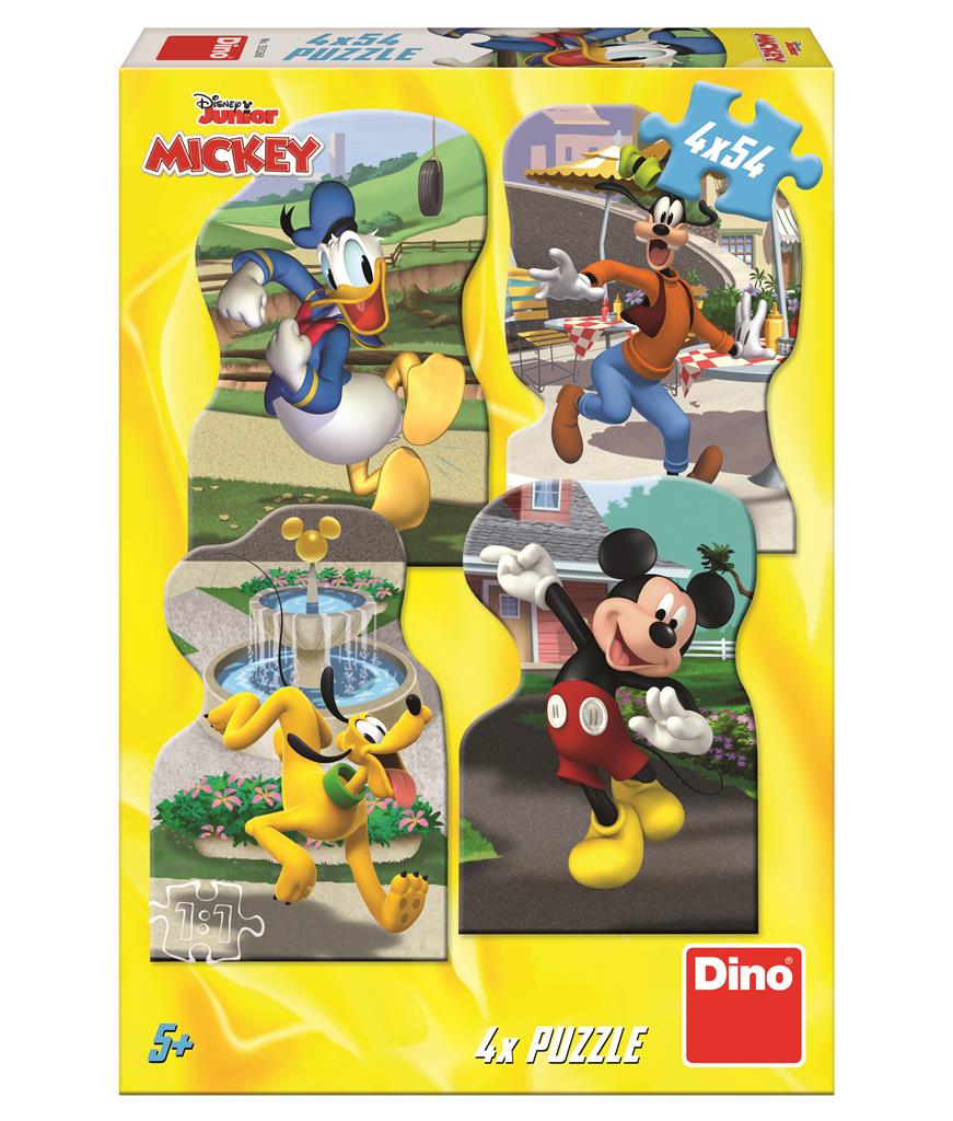 Mickey ve městě 4x54 puzzle nové