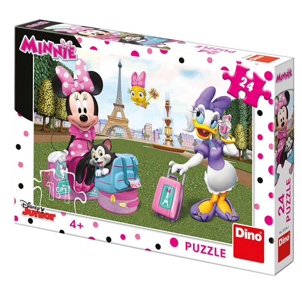 Minnie v paříži 24 puzzle nové