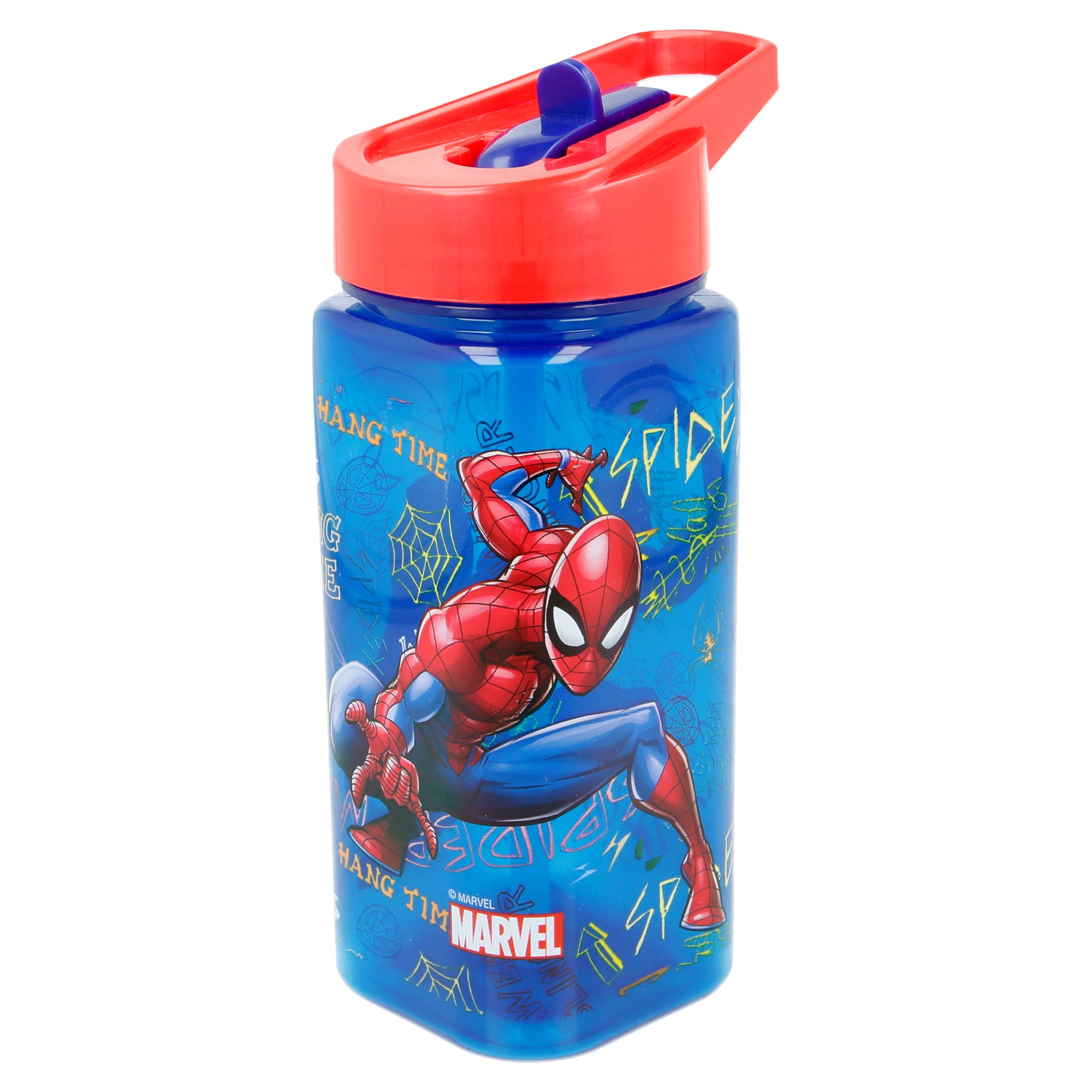 Stor Tritanová láhev na pití Spiderman hranatá 530ml