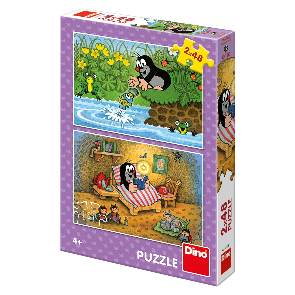 Krtek a perla 2x48 puzzle nové