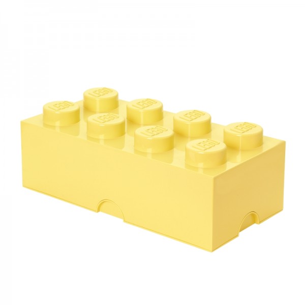 LEGO úložný box 8 (DIF) 250 x 500 x 180 mm - světle žlutá