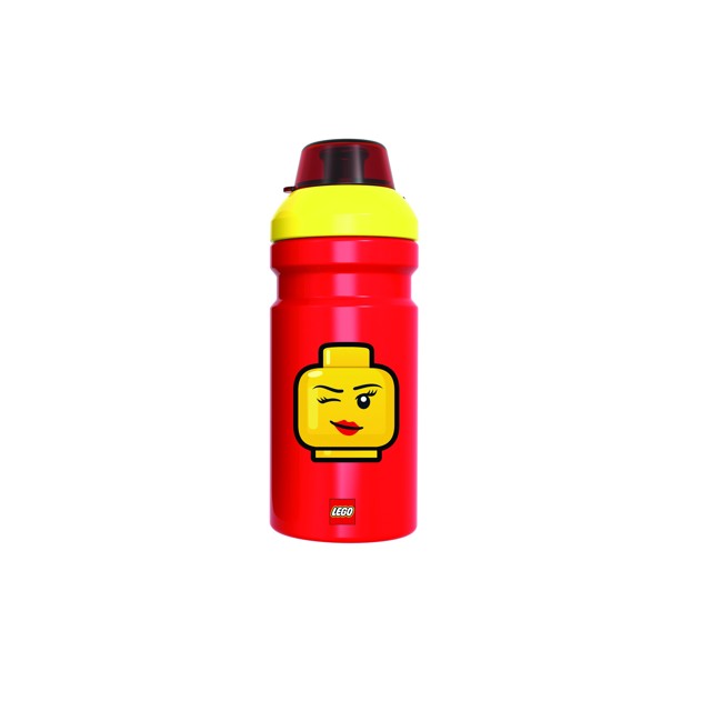 LEGO ICONIC Girl láhev na pití transparentní - žlutá/červená
