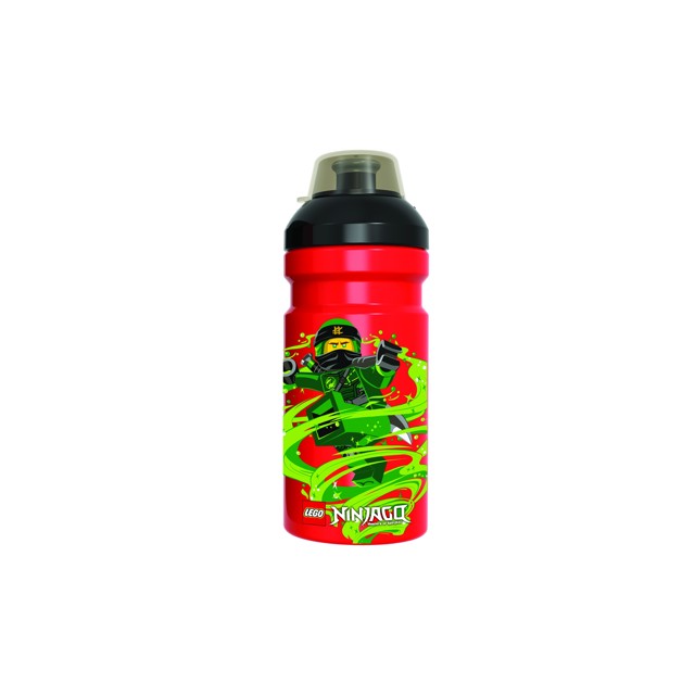 LEGO Ninjago Classic láhev na pití transparentní - červená