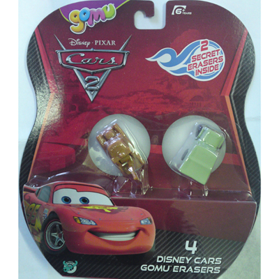 Gomu - Disney auta (Cars) 4 figurky