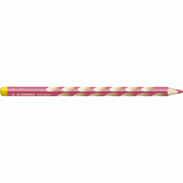 STABILO® EASYcolors L růžová ergonomicky tvarovaná pastelka speciálně pro leváky